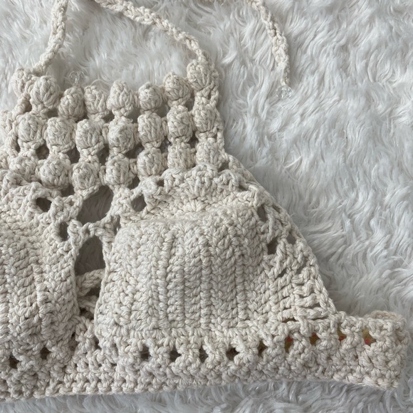 Alix Pinho Crochet Halter (RARE FIND!) - Picture 1 of 8